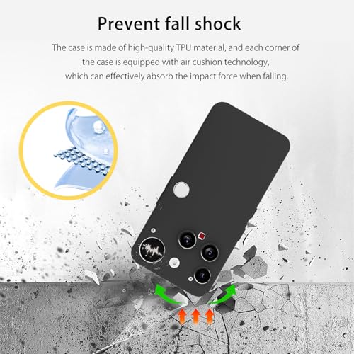 NOUKAJU Case for Nothing Phone 3, TPU Protective Case,Stand Function,Adjustable Bracket,Anti-Drop,Shockproof,Protective Cover for Nothing Phone 3(Black) - Image 3