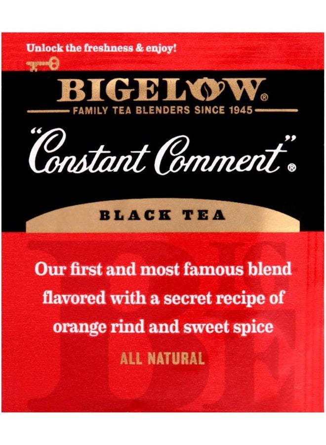 Bigelow Tea Bigelow Constant Comment Tea 28-Count Box (Pack of 1) Spiced Premium Black Tea with Orange Peel Antioxidant-Rich Full Caffeine Black Tea in Foil-Wrapped Bags - Image 4