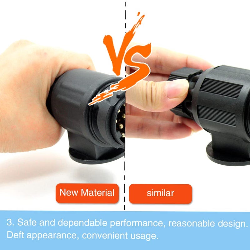 13 Pin N Type Trailer Plug Socket 12V For Caravan Fridge Battery Charging Screw Connection - Image 4