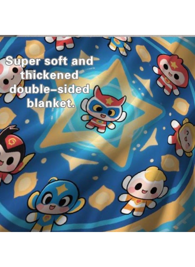 general Baby and children's cartoon flannel thin blanket (warm and comfortable, suitable for sleep, game use) 70cm*100cm - Image 1