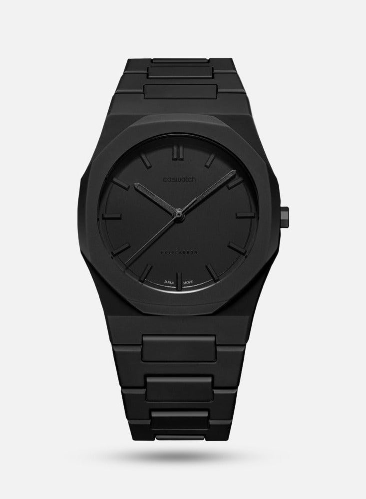 Men's watch carbon black  - Image 1