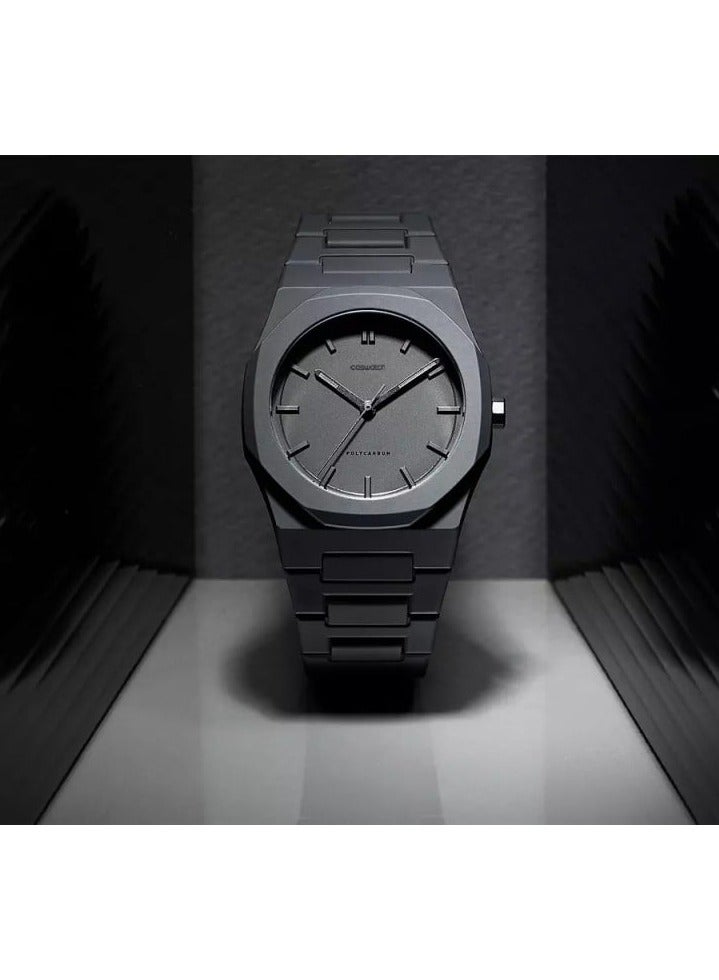 Men's watch carbon black  - Image 3