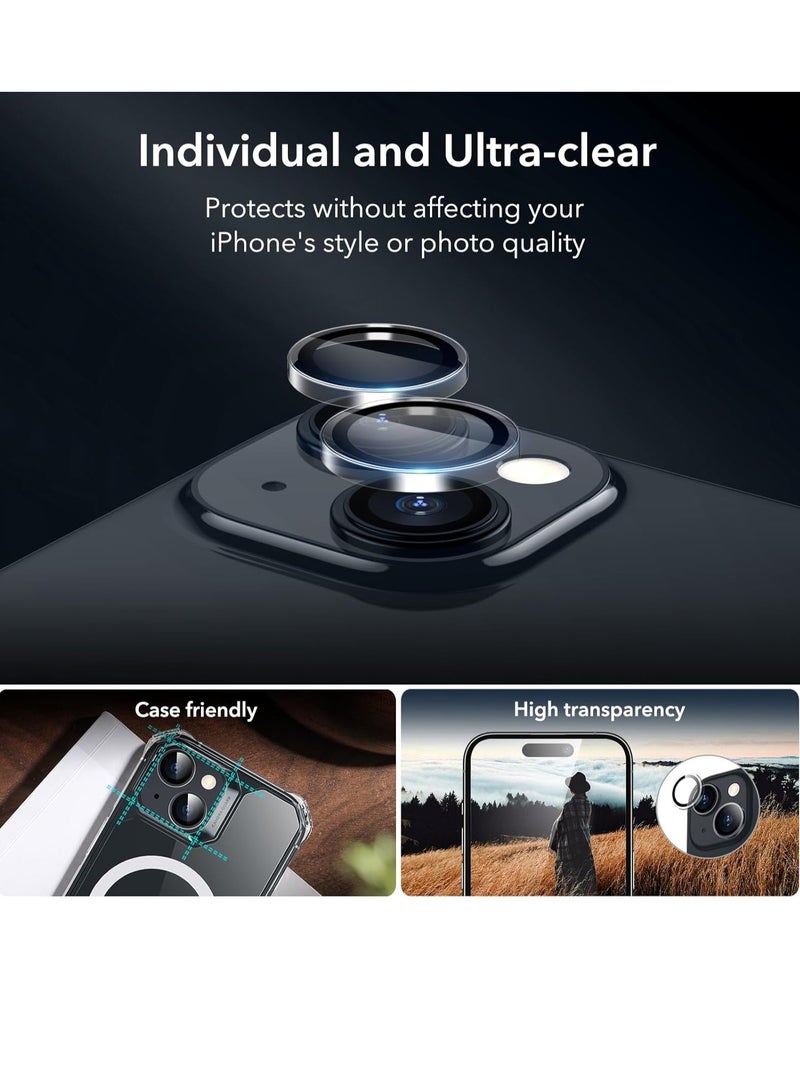 ELTRAZONE ELTERAZONE Compatible with iPhone 15 plus Screen Protector Set, 2.5D Curved Edges, Full-Coverage 5D Tempered Glass, Military-Grade Protection, Scratch Resistant - Image 3