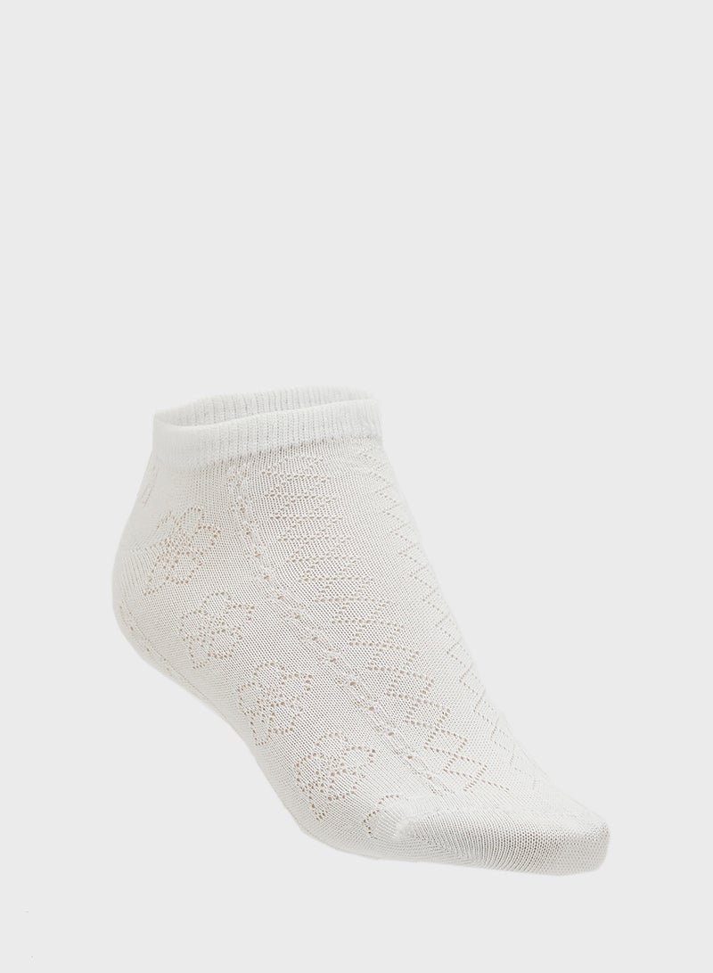 Ginger 5PK Pointelle Ankle Socks - Image 4