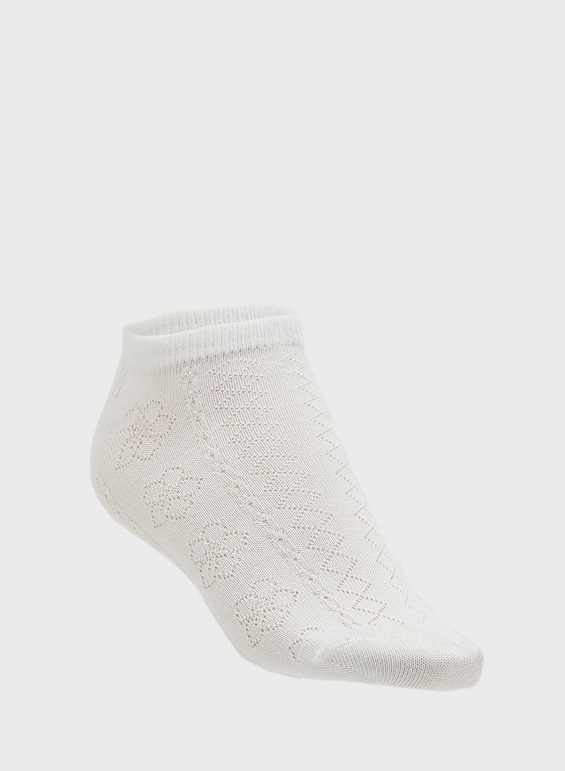 Ginger 5PK Pointelle Ankle Socks - Image 3