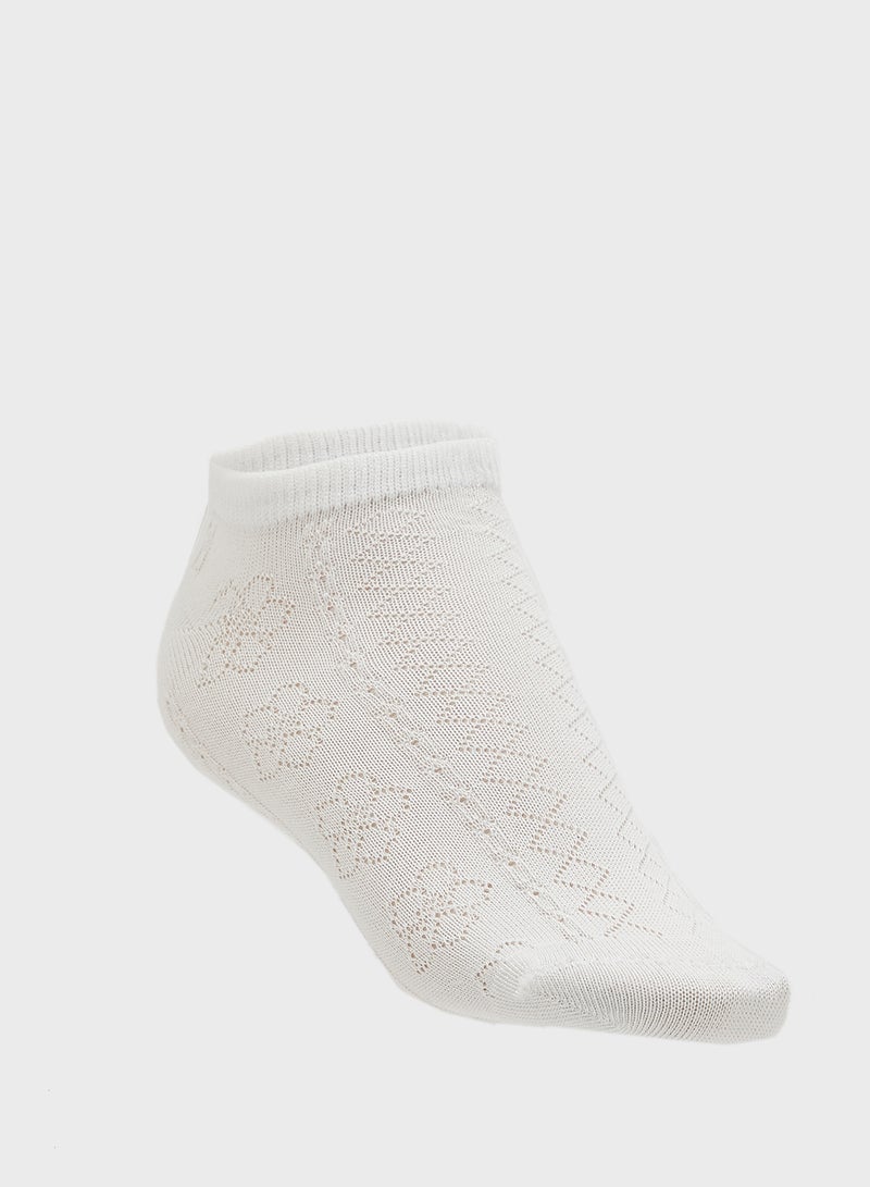 Ginger 5PK Pointelle Ankle Socks - Image 2