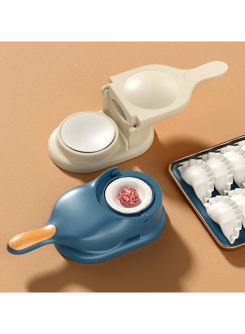 Denx 2 in 1 Dumpling Maker, Manual Dumpling Maker with Tortilla Mold and Pizza Dough Press - Universal Fit Hand Press for Dumpling Maker, DIY Dough Shaping, Turn Dumpling Making into a Work of Art - Image 3