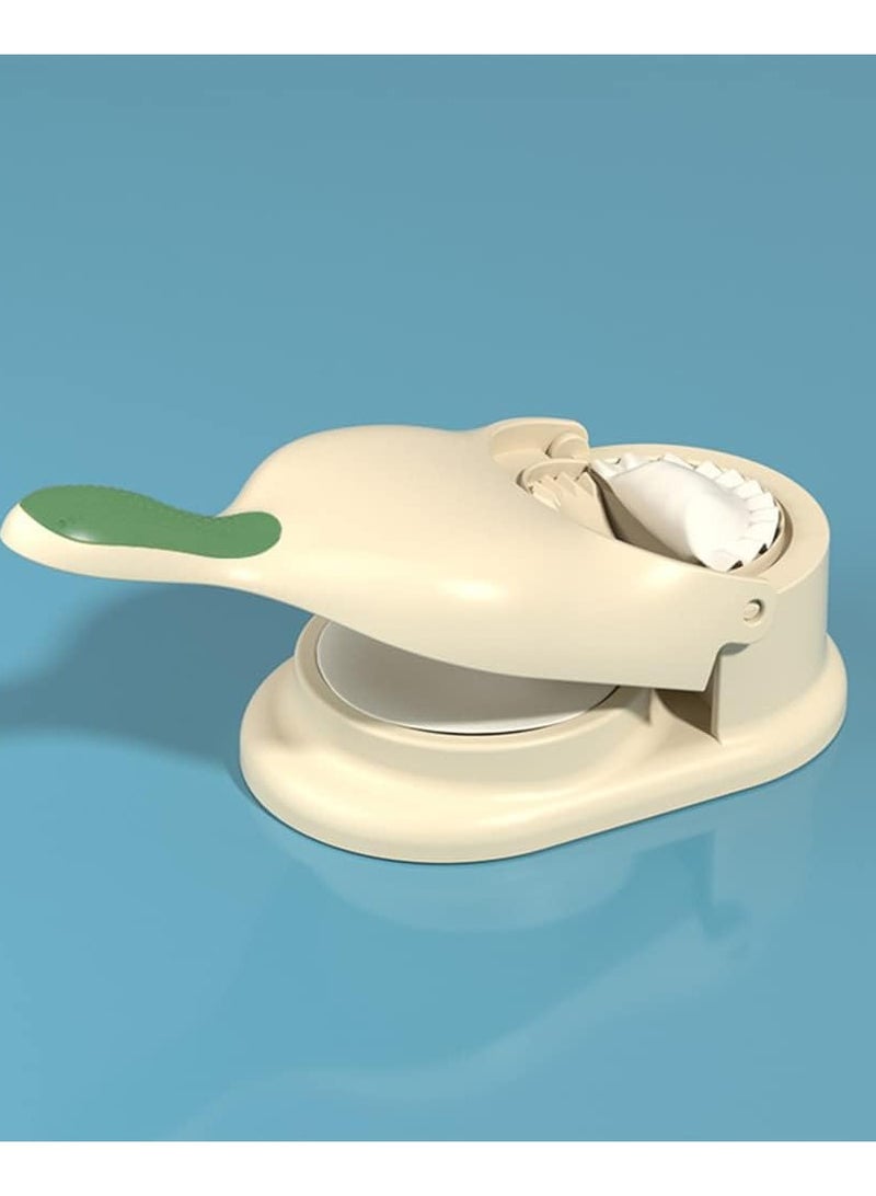 Denx 2 in 1 Dumpling Maker, Manual Dumpling Maker with Tortilla Mold and Pizza Dough Press - Universal Fit Hand Press for Dumpling Maker, DIY Dough Shaping, Turn Dumpling Making into a Work of Art - Image 2