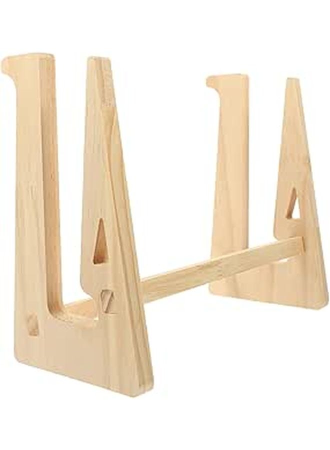 Wooden Laptop Stand for 10 14 7 Inch Notebooks Portable Holder with Heat Dissipation Base - Image 1