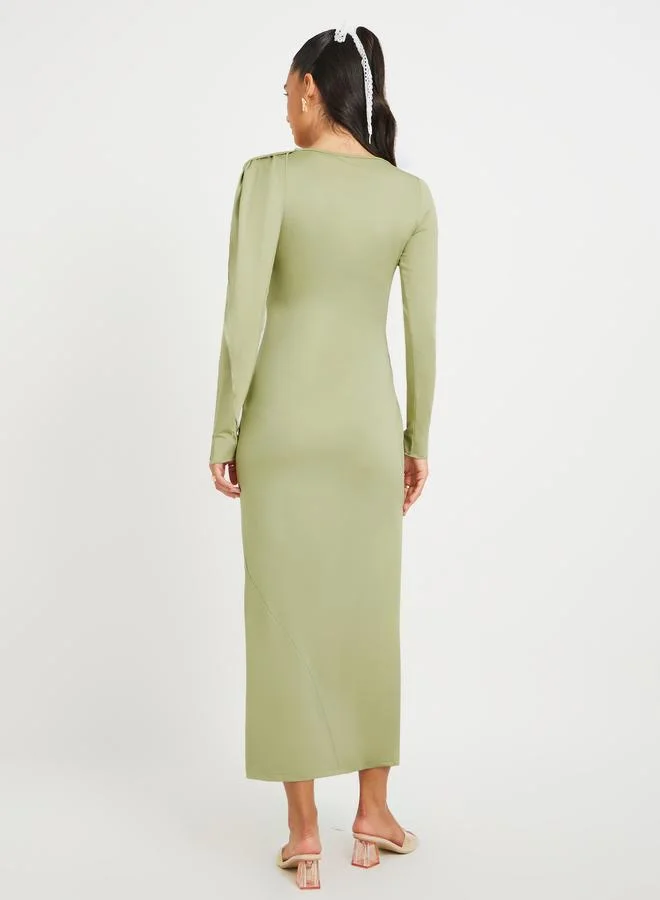 Take Two Cowl Neck Midi Dress