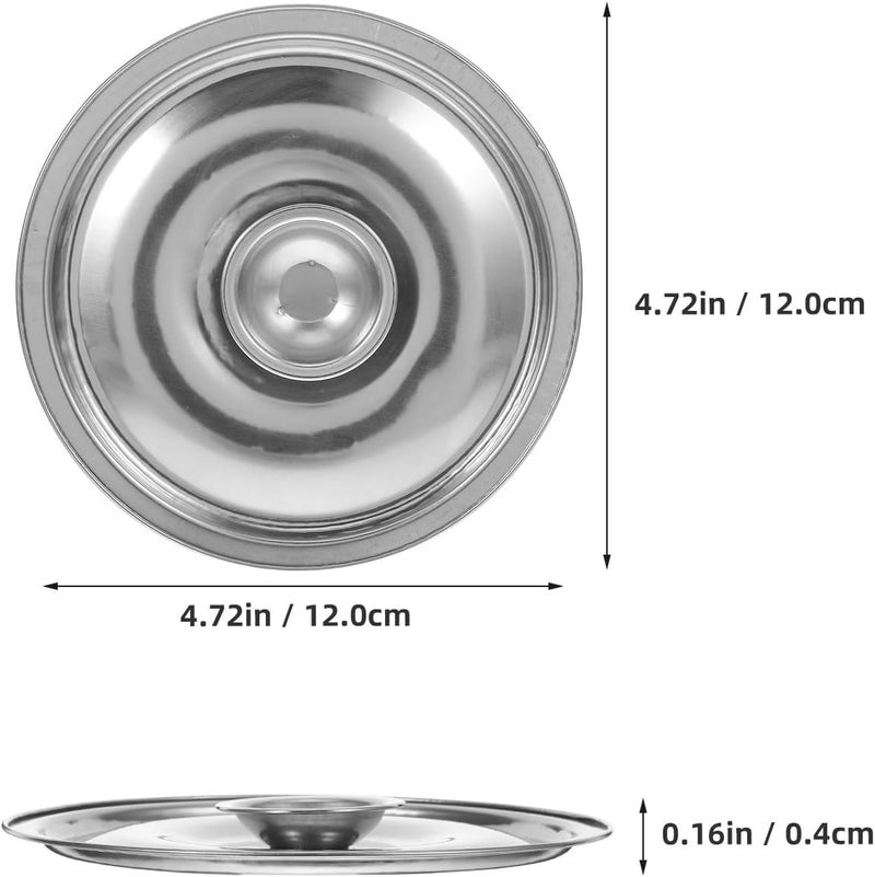 Stainless Steel Skillet Lid and Pot Cover 12cm Universal Pan Lid with Tight Seal for Saucepan and Frying Pan Cooking Use - Image 2