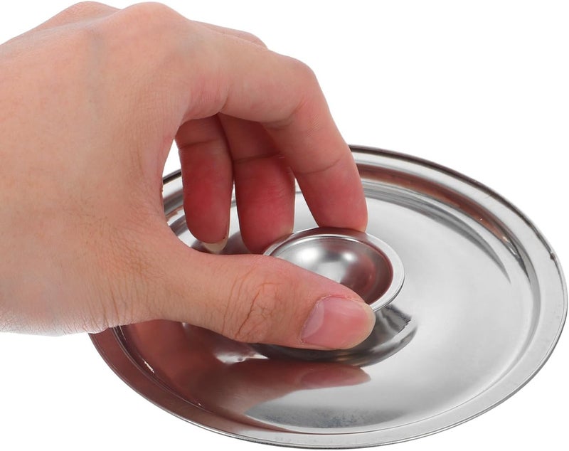 Stainless Steel Skillet Lid and Pot Cover 12cm Universal Pan Lid with Tight Seal for Saucepan and Frying Pan Cooking Use - Image 4