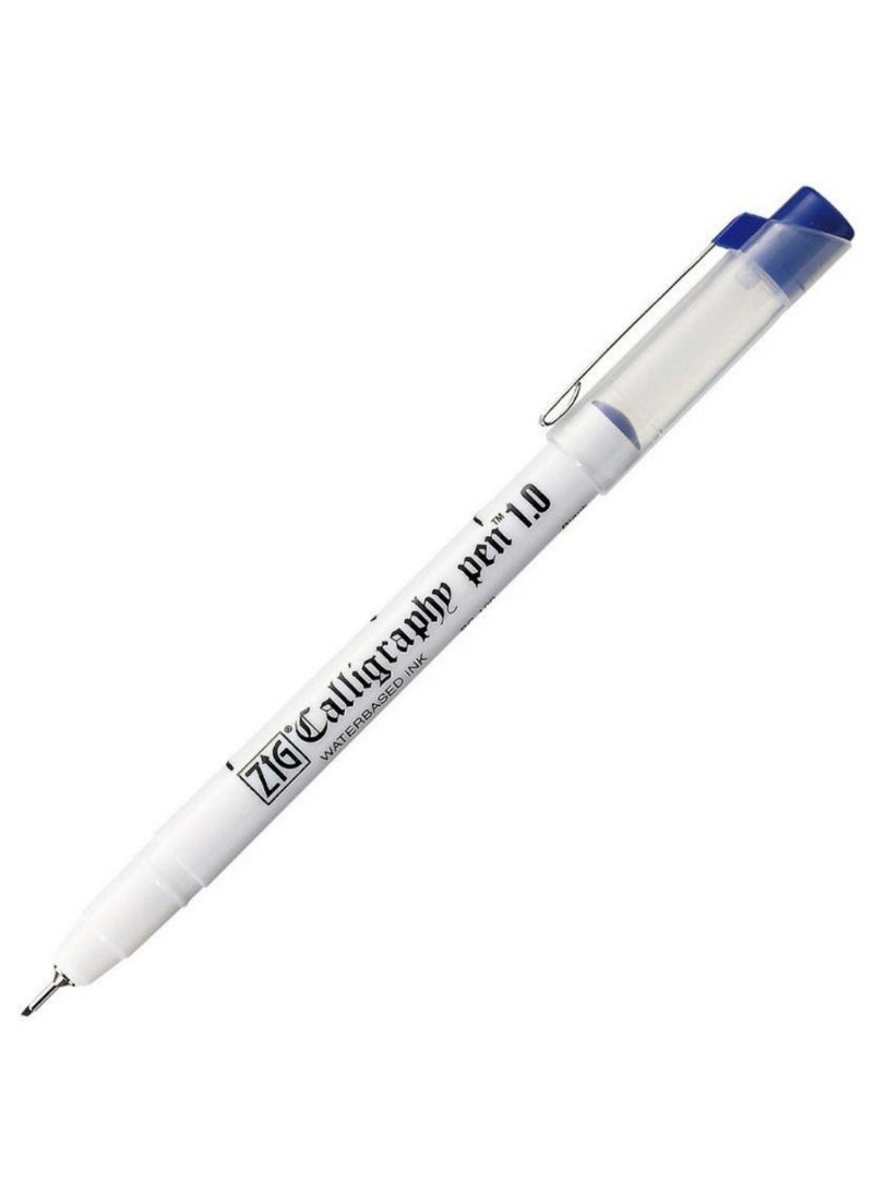 زيج قلم خط عربي أزرق  1مم صناعه يبانيه من ماركه زيج - Image 1