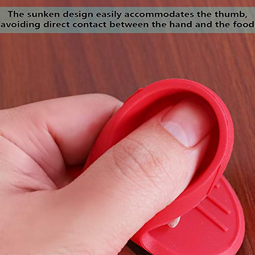 YYP Silicone Pot Holders, YYP Silicone Heat Resistant Pot Holders, Oven Mini Mitts, Cooking Pinch Grips for Kitchen(No More Burning Your Fingers!)- Set of 3, Red - Image 4