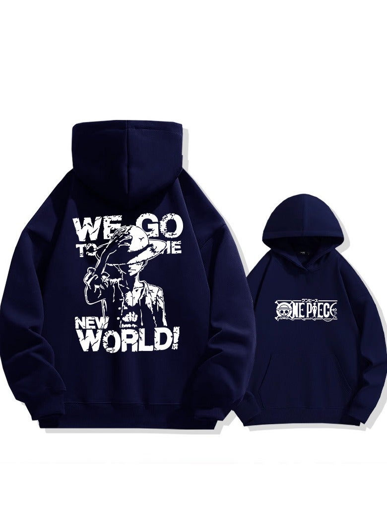 KUYING New One Piece Casual Loose Hooded Sweatshirt  - Image 1