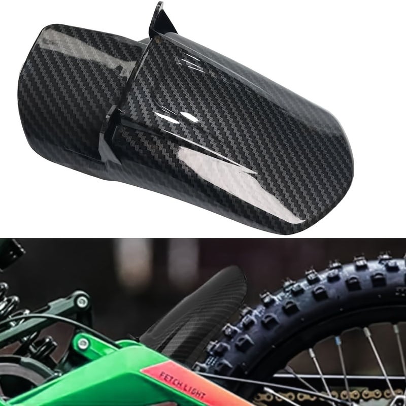 Rear Fender Mud Guard Imitation Carbon Fiber Black for Sur Ron Light Bee Segway X160 X260 - Image 3