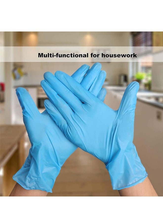 HOMESTAR Disposable Gloves Medium, Nitrile and Vinyl Blend Material Gloves, Latex Free,100 Pcs， Food Grade Glove for Cleaning, Food Prep, Blue ﻿ - Image 5