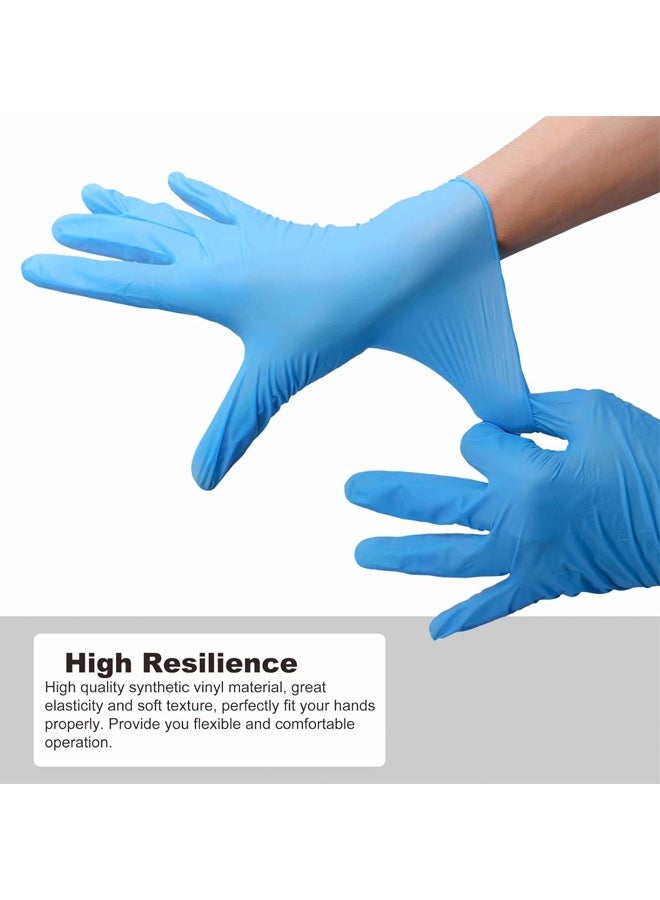 HOMESTAR Disposable Gloves Medium, Nitrile and Vinyl Blend Material Gloves, Latex Free,100 Pcs， Food Grade Glove for Cleaning, Food Prep, Blue ﻿ - Image 3