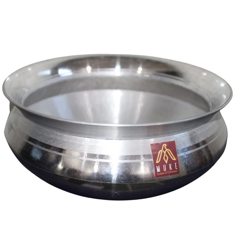MUKE Aluminium Handi sipri degchi Pot cookwere Bhagona & Serveware for Home, Kitchen, Hotel & Restaurants Utensils (3 litr) - Image 1