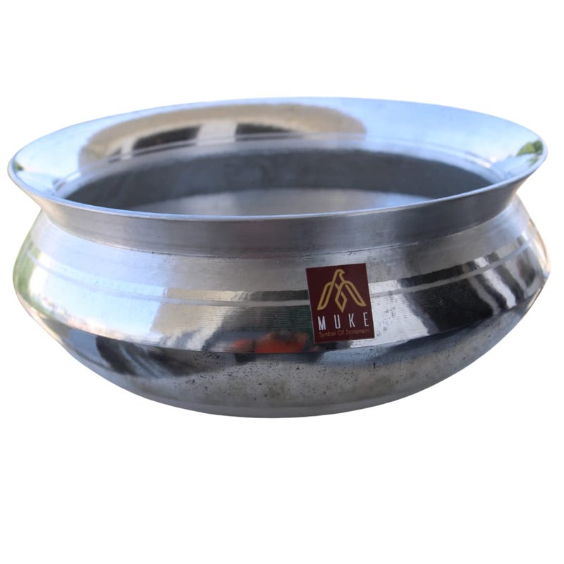 MUKE Aluminium Handi sipri degchi Pot cookwere Bhagona & Serveware for Home, Kitchen, Hotel & Restaurants Utensils (3 litr) - Image 5