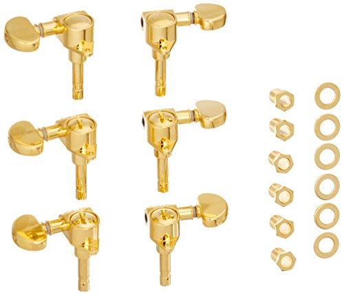Grover 106G Locking Rotomatic Tuners/Machine Heads, 3-Per-Side, Gold - Image 3