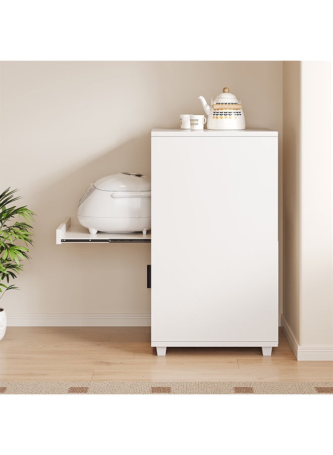 Household Open Storage Rack with Closed Cabinets and , Multi-Purpose 2 Tier Corner Cabinet Kitchen Storage Cabinet, Sideboard & Dish Storage Cabinet -Suitable for Kitchen/Dining Room/Living Room - 35×40×87.8CM - Image 5