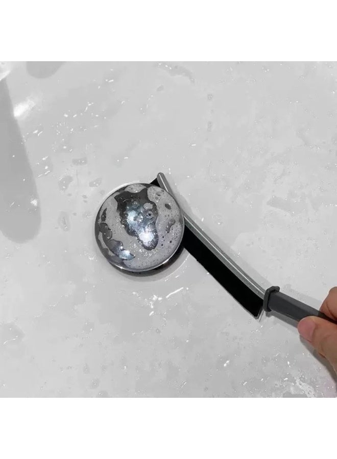 2 Pieces Gap brush toilet kitchen tile dead corner cleaning multi-functional window slit groove dust brush bristles Black - Image 4