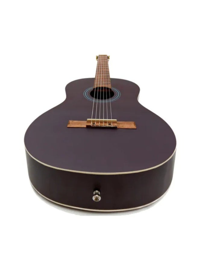 Bamboo GC-39-GREY 4/4 Full-Size Classical Guitar with Gig Bag – Matte Grey Finish - Image 4