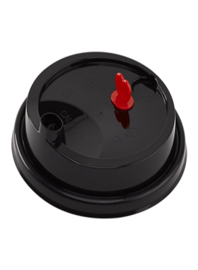 غطاء أسود بقلب أحمر 90 ملم