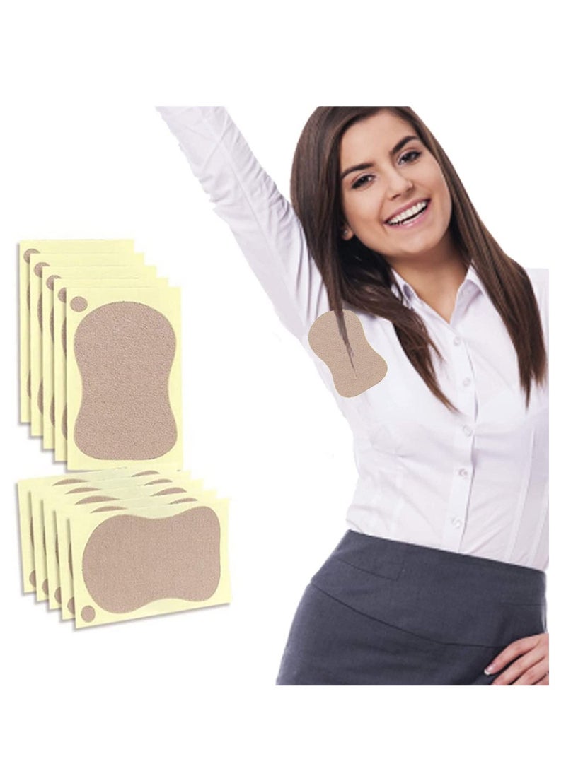 Y&D Underarm Sweat Pads 10Pack Disposable Absorbent Armpits Perspiration Comfortable Self-adhesive Shields Guards Fight Hyperhidrosis for Men Women Reduce Armpit Foot - Image 2