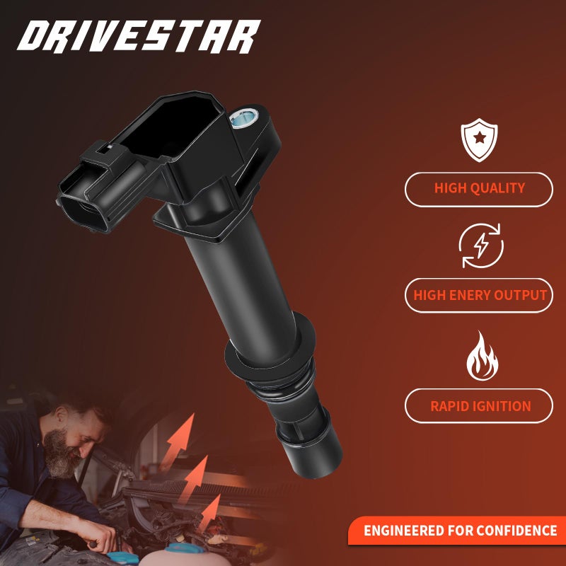 DRIVESTAR Ignition Coil Pack Compatible for Dodge Dakota Durango Ram 1500 Nitro Jeep Commander Raider Grand Cherokee Liberty 4.7L V8 3.7L V6 UF270 UF297 UF399 - Image 4