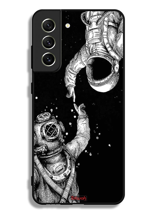 Tolwak Samsung Galaxy S21 FE 5G Protective Case Cover Astronauts - Image 3
