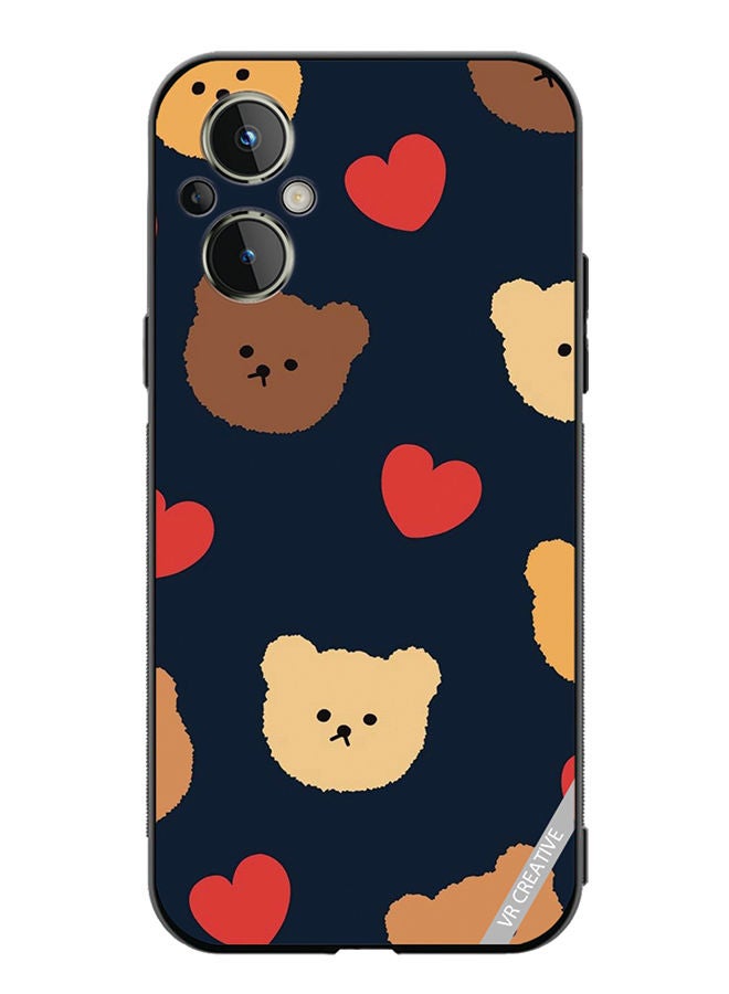 VR CREATIVE Protective Case Cover For OnePlus Nord N20 5G Teddy Face Design Multicolour - Image 1