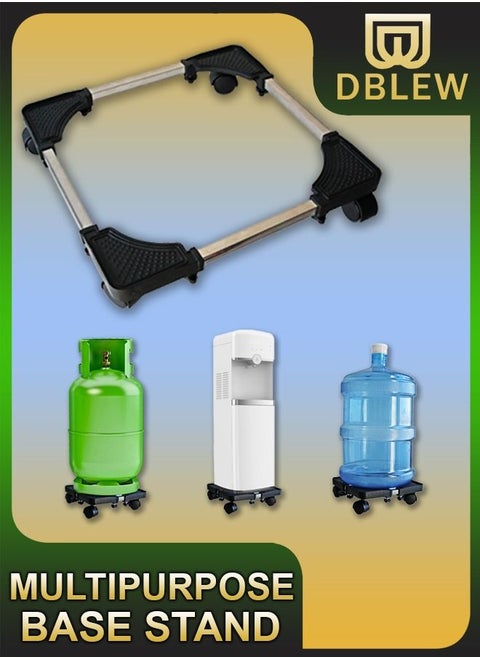 Multifunctional Movable Adjustable Base Rack Stand With Wheel Trolley Cart for Appliances Drinking Water Dispenser and Gas Bottle Cylinder Base