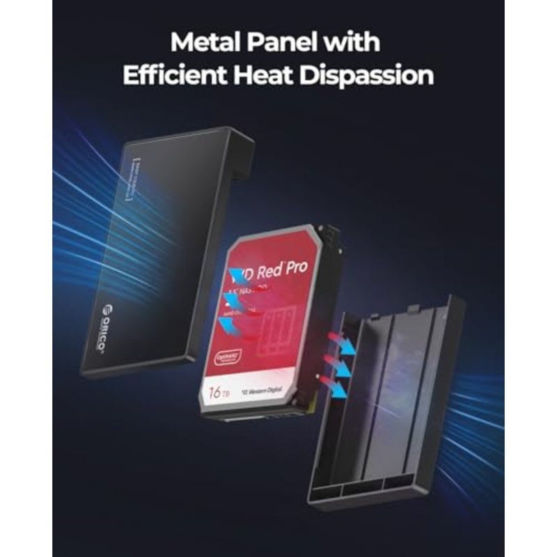 3.5 بوصة أداة مجانية SATA USB 3.0 حاوية القرص الصلب الخارجي 3.5 SATA HDD وSSD القرص الصلب Caddy-3588US3 - Image 4