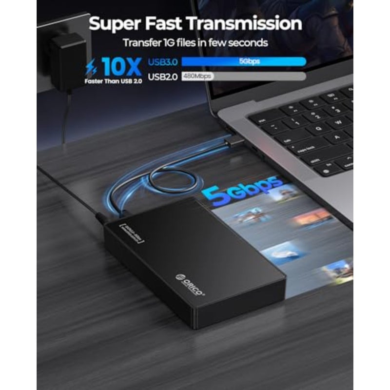 3.5 بوصة أداة مجانية SATA USB 3.0 حاوية القرص الصلب الخارجي 3.5 SATA HDD وSSD القرص الصلب Caddy-3588US3 - Image 3