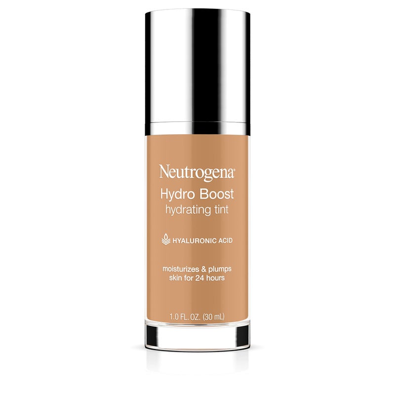 Neutrogena Hydro Boost Hydrating Tint Foundation Makeup for Dry Skin, with Hyaluronic Acid, Lightweight Oil-Free Water Gel, Non-Comedogenic, 85 Honey Color 1.0 fl. oz - Image 1
