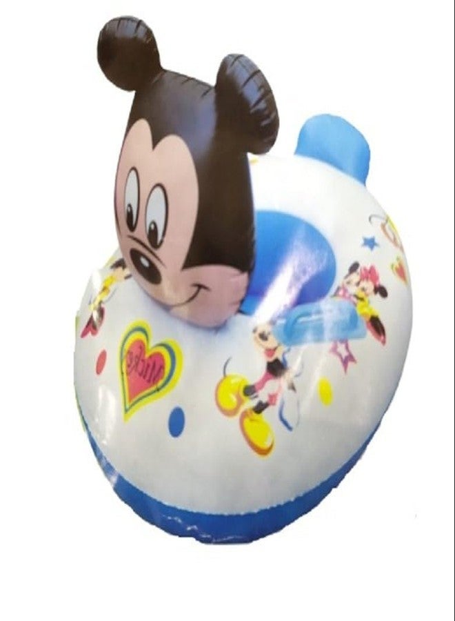 SVS ONLINE Kids Inflatable Cartoon Swim Ring with Seat - Pink Baby Pool Float (Mickey-Swiming-Ring) - Image 2