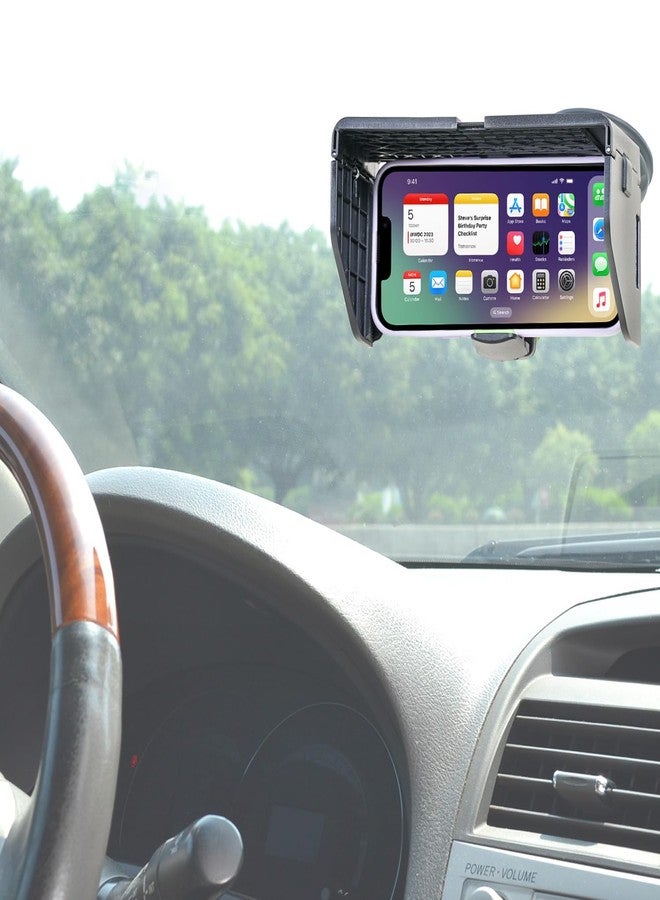 TFY Foldable Sun Shade Visor for Mobile Phones, Remote Controllers, Anti-Glare Hood, Sun Shield, Easy to Install - Image 3