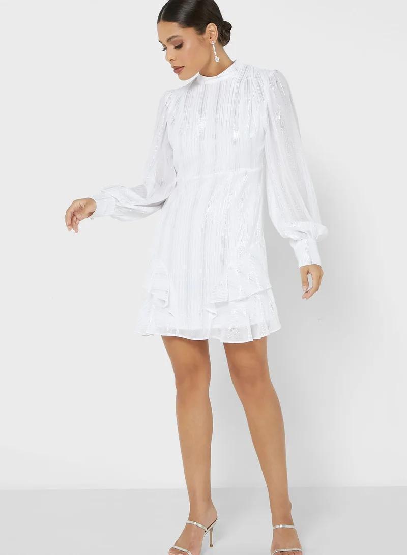 ALIGNE Striped Pleated Dress