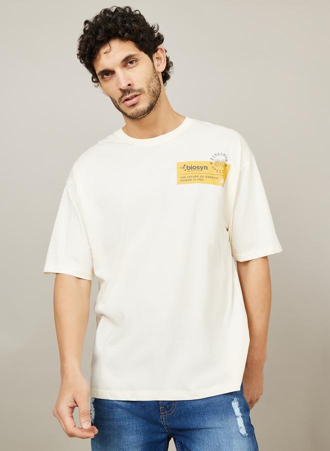 Styli Jurassic Park Character Back and Front Print Boxy T-Shirt - Image 2