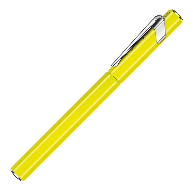 Caran d'Ache Medium Fountain Pen, Medium Point, 849 0840-470, Fluorescent Yellow, Dual Use, Genuine Imported - Image 5