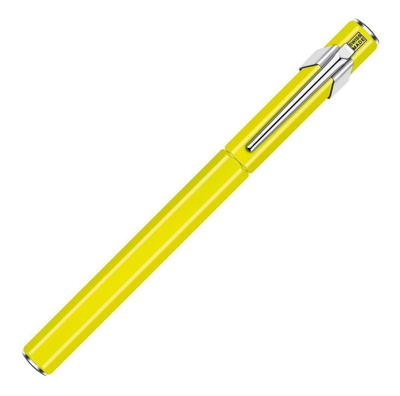 Caran d'Ache Medium Fountain Pen, Medium Point, 849 0840-470, Fluorescent Yellow, Dual Use, Genuine Imported - Image 4