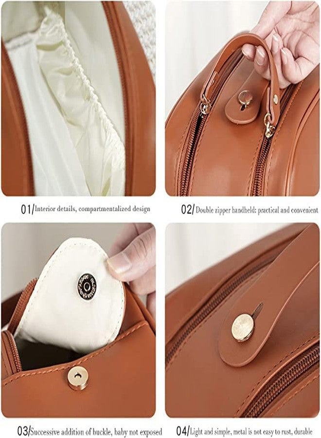 GNOLY حقيبة أدوات تجميل معلقة من GNOLY، سعة كبيرة جدًا، حقيبة تنظيم سفر للرجال والنساء، مصنوعة من النايلون المتين المقاوم للماء، حقيبة حمام ومكياج لأدوات التجميل والفرش. - Image 3