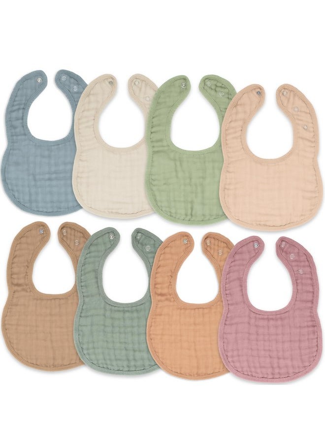 Comfy Cubs - Comfy Cubs Muslin Baby Bibs, Drool Bibs, Adjustable with Easy Snaps, Teething & Drooling, Absorbent Bibs for Boys & Girls - Image 1