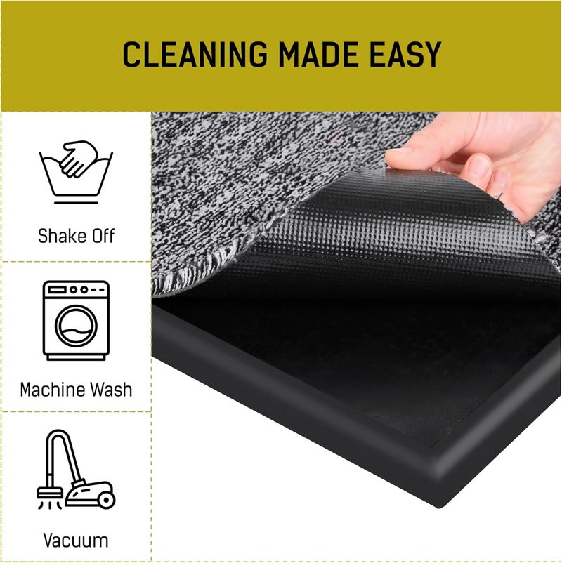 LOSTRONAUT 2-in-1 Wet Dry Mat 25’’x16’’ - Shoe Cleaning Floor Mat, Non Slip Mat, Used as Indoor & Outdoor Rug, Welcome Mat, Kitchen Mat - Shoe Disinfectant Mat, Shoe Sanitizer Mat for Front Door - Image 5
