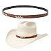 Gamboa Hat Bands for Cowboy and Cowgirl Western Accesories for Men and Women Leather Style Hat Belt Band - Image 2