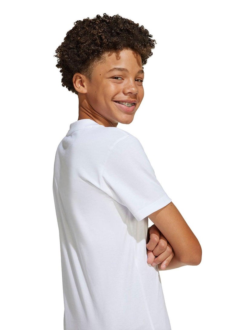 Adidas J Bl Tee 160 U White Not Sports Specific T-Shirts For Unisex - Image 4