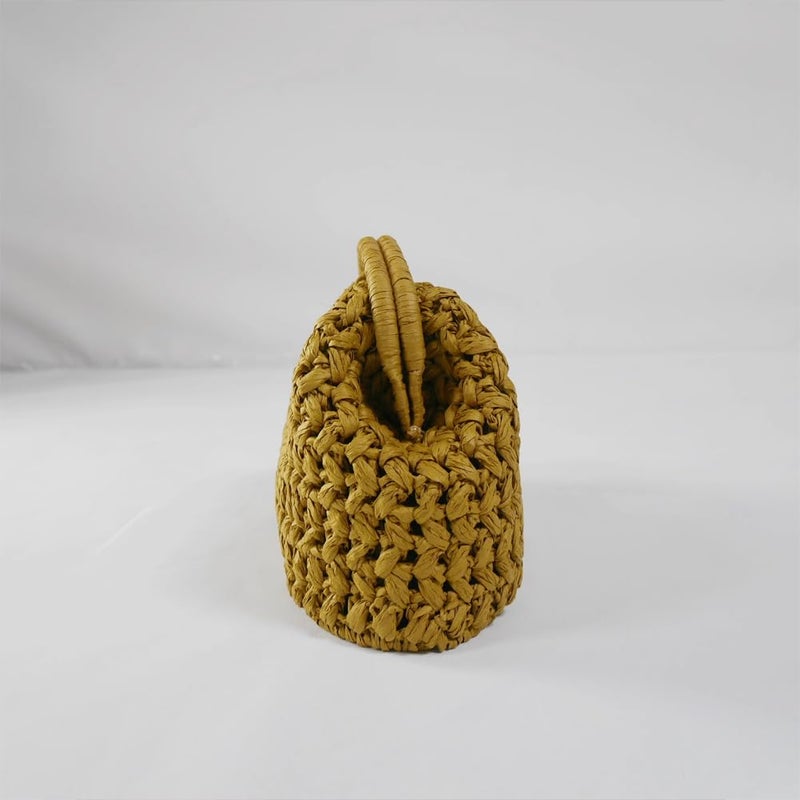 CUXVA Large Straw Clutch Bag for Women Summer Satchel Purse Fashion Woven Top Hanlde Handbags for Beach Vacation - Image 3