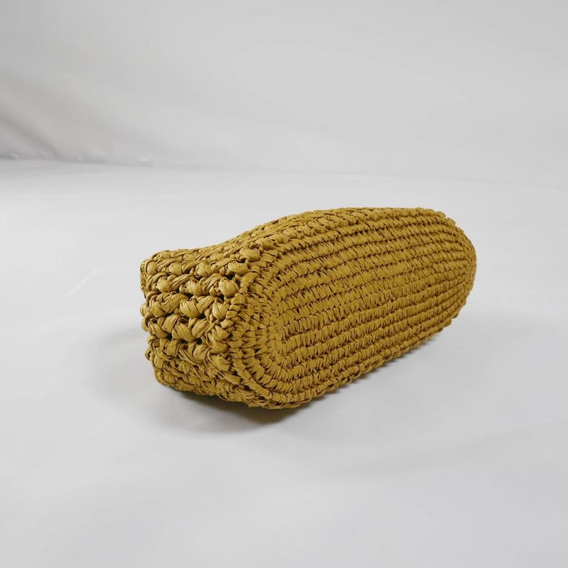 CUXVA Large Straw Clutch Bag for Women Summer Satchel Purse Fashion Woven Top Hanlde Handbags for Beach Vacation - Image 4
